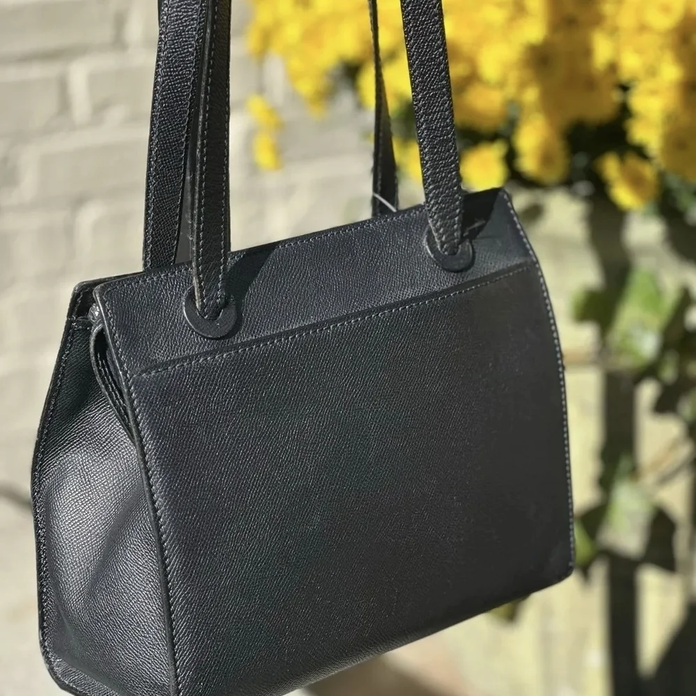 Authentic Chanel Black Leather Tote Bag
